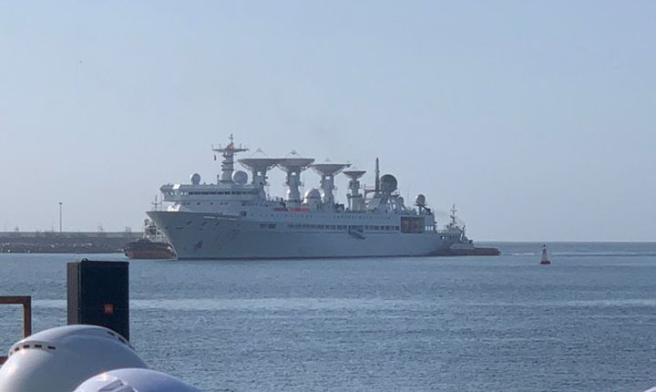 Chinese spy vessel arrives in Sri Lanka: இலங்கை துறைமுகத்தில் நிறுத்தப்பட்டுள்ள சீன உளவுக் கப்பல்