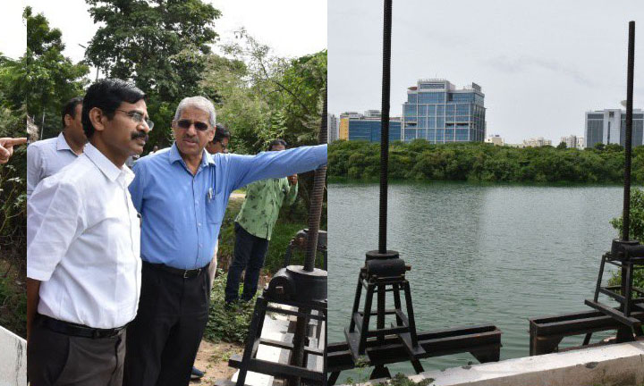 Chief Secretary inspects Koovam and Adyar river works: கூவம், அடையாறு நதிகள் சீரமைப்புப் பணிகளை தலைமைச் செயலாளர் ஆய்வு