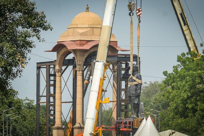PM unveil 28ft statue of Netaji tomorrow: ஒற்றை கிரானைட்டில் உருவான பிரமாண்ட நேதாஜி சிலை; பிரதமர் நாளை திறந்து வைப்பு