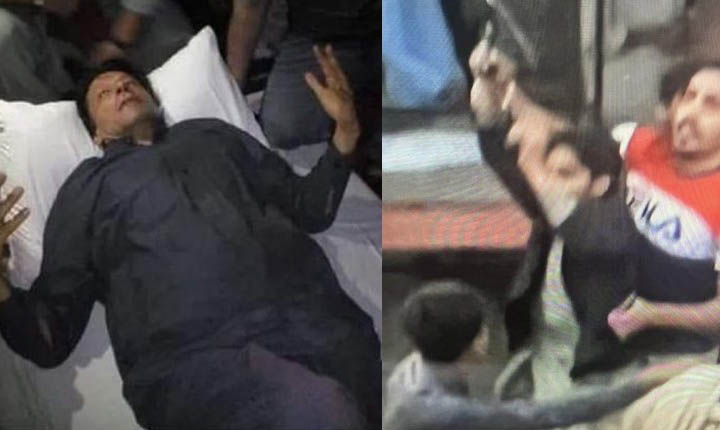 Imran Khan shot in assassination attempt: பாகிஸ்தானில் இம்ரான் கான் மீது துப்பாக்கிச்சூடு; அதிர்ஷ்டவசமாக உயிர் தப்பிப்பு