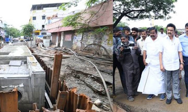 CM inspected Rain affected area: கனமழையால் பாதிக்கப்பட்ட பகுதிகளை முதல்வர் நேரில் ஆய்வு